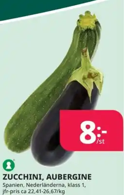Tempo Zucchini, aubergine erbjuda