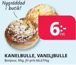 Tempo BONJOUR KANELBULLE, VANILJBULLE erbjuda