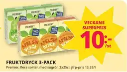 Tempo PREMIER Fruktdryck 3-pack erbjuda