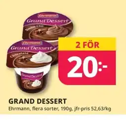 Tempo EHRMANN Grand dessert erbjuda