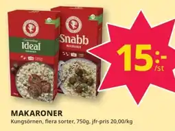 Tempo KUNGSORNEN Makaroner erbjuda