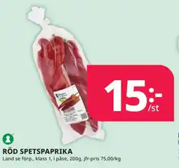 Tempo Röd spetspaprika erbjuda