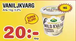 Nya Pulsen ARLA Vaniljkvarg erbjuda