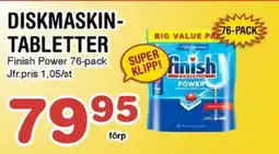 Nya Pulsen FINISH Diskmaskin- tabletter erbjuda