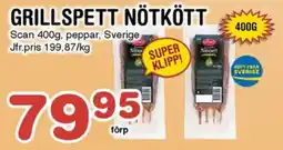 Nya Pulsen SCAN Grillspett nötkött erbjuda