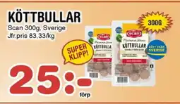 Nya Pulsen SCAN Köttbullar erbjuda