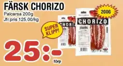 Nya Pulsen PALCARSA Färsk chorizo erbjuda