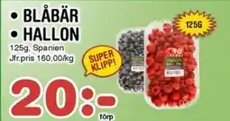 Nya Pulsen Blåbär • hallon erbjuda