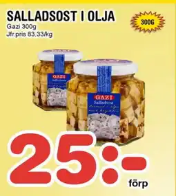 Nya Pulsen GAZI Salladsosti olja erbjuda