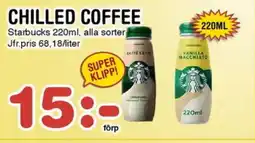 Nya Pulsen STARBUCKS Chilled coffee erbjuda