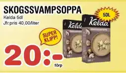 Nya Pulsen KELDA Skogssvampsoppa erbjuda