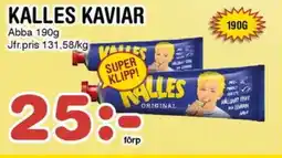 Nya Pulsen ABBA Kalles kaviar erbjuda