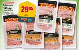 Extra Mjällby Stormarknad PARSONS Pärsons Pålägg erbjuda