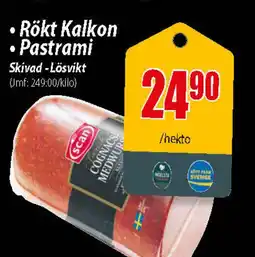 Extra Mjällby Stormarknad Rökt kalkon erbjuda