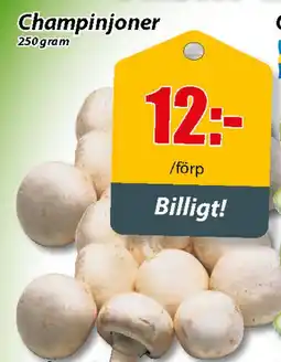 Extra Mjällby Stormarknad Champinjoner erbjuda
