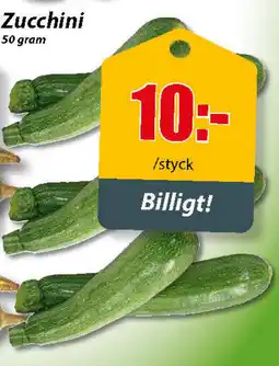 Extra Mjällby Stormarknad Zucchini erbjuda