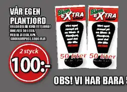 Extra Mjällby Stormarknad Vår egen plantjord erbjuda