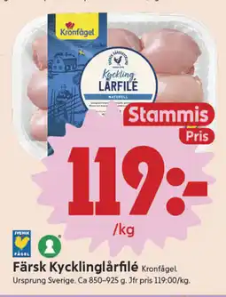 ICA Nära Färsk kycklinglårfilé erbjuda