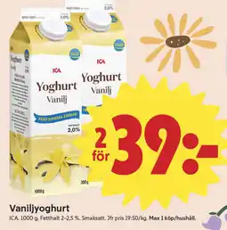 ICA Nära ICA Vaniljyoghurt erbjuda
