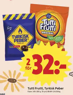 ICA Nära FAZER Tutti frutti, tyrkisk peber erbjuda