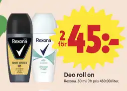 ICA Nära REXONA Deo roll on erbjuda