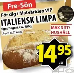 Matvärlden Tensta Italiensk limpa erbjuda