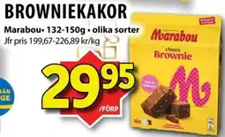 Matvärlden Tensta MARABOU Browniekakor erbjuda