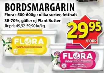 Matvärlden Tensta FLORA Bordsmargarin erbjuda