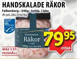 Matvärlden Tensta FALKENBERG Handskalade räkor erbjuda