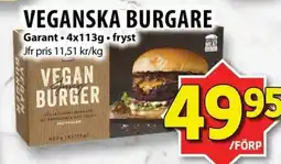 Matvärlden Tensta GARANT Veganska burgare erbjuda