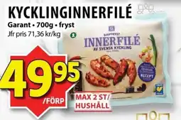 Matvärlden Tensta GARANT Kycklinginnerfile erbjuda