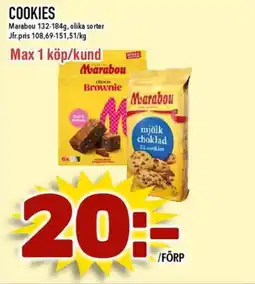 Nya Pulsen MARABOU Cookies erbjuda