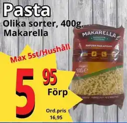 Supergrossen MAKARELLA Pasta erbjuda