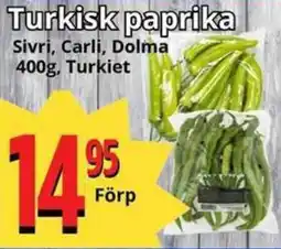 Supergrossen Turkisk paprika erbjuda