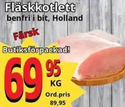 Supergrossen Fläskkotlett erbjuda