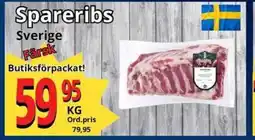 Supergrossen Spareribs erbjuda