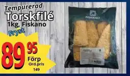 Supergrossen FISKANO Torskfilé erbjuda