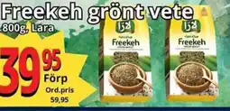 Supergrossen LARA Freekeh grönt vete erbjuda