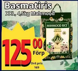 Supergrossen MAHMOOD Basmatiris erbjuda