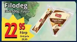 Supergrossen YAYLA Filodeg erbjuda