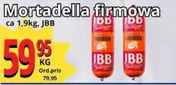 Supergrossen JBB Mortadella firmowa erbjuda