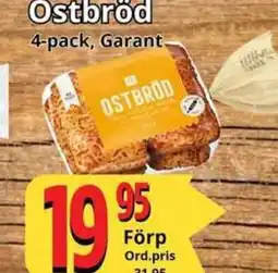 Supergrossen GARANT Ostbröd erbjuda