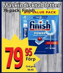 Supergrossen FINISH Maskindisktabletter erbjuda
