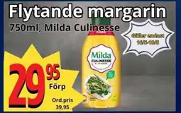 Supergrossen MILDA CULINESSE Flytande margarin erbjuda