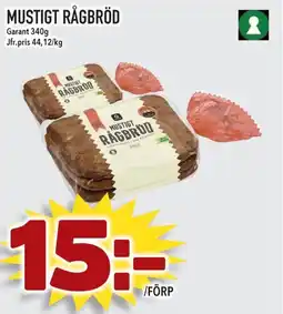 Supergrossen GARANT Mustigt rågbröd erbjuda