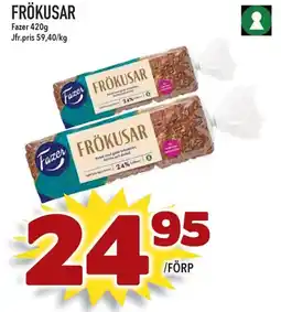Supergrossen FAZER Frökusar erbjuda