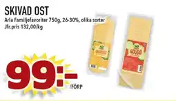 Supergrossen ARLA Skivad ost erbjuda