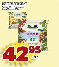 Supergrossen ANAMMA Fryst vegetariskt erbjuda