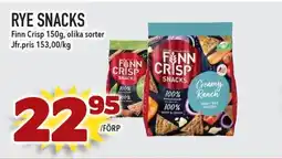 Supergrossen FINN CRISP Rye snacks erbjuda