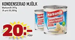 Supergrossen MARKOMILK Kondenserad mjölk erbjuda